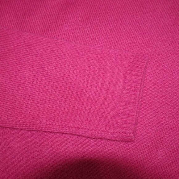 Cashmere Cache Women's 100% 2 Ply Cashmere V-Neck Sweater Small Pink Pullover S - Picture 3 of 5